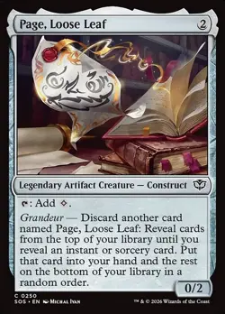 MTG Page, Loose Leaf [SOS] FOIL #250 - Image 1