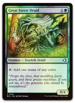Great Forest Druid #178 (Foil) (NM) ECL Magic MTG - Image 1