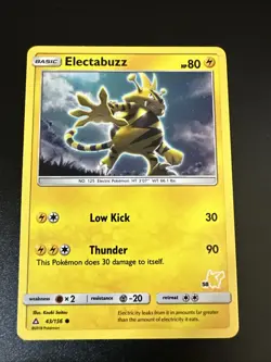 Electabuzz #58 43/156 Ultra Prism Pikachu Stamped Pokemon TCG Card - Image 1