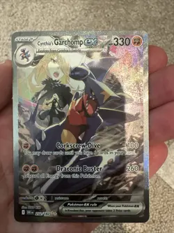 Pokemon TCG Cynthia's Garchomp EX Holo Card 232/182 Sv10: Destined Rivals - Image 2