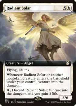 Radiant Solar ** Extended Art ** #278 -CMR: Forgotten Realms - NM MTG - Image 1