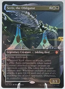 Scriv, The Obligator M 0009 Foil Commander Secrets Of Strixhaven NM MTG - Image 1