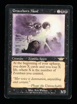 * * 1x Graveborn Muse x1 * * Legions MTG MP Moderately Played - Image 1