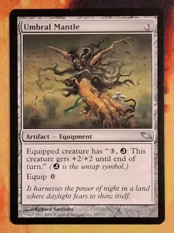 Magic: The Gathering Umbral Mantle Shadowmoor Uncommon Artifact Equipment - Image 1