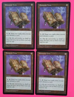 Magic the Gathering MTG Tempest EMMESSI TOME X 4 VLP/EX Rare 1997 Nice! - Image 1