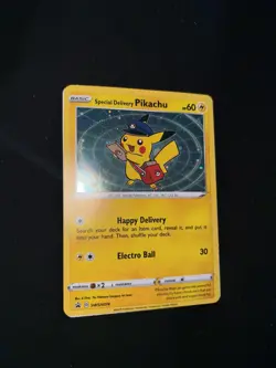 Pokemon TCG Special Delivery Pikachu SWSH074 Promo Card Ungraded NM - Image 2