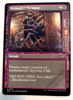 Withering Torment (Showcase) - Duskmourn: House of Horror (DSK) - EN - U 0313 - Image 1