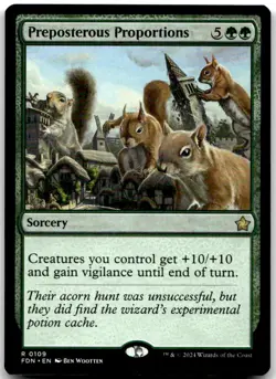 MTG Preposterous Proportions Foundations FDN #109 rare NM *NICE*! - Image 1