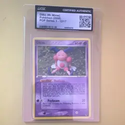 Pokemon Ditto (Mr. Mime) POP Series 3 12/17 2006 CGC 60 HP 20 Attack - Image 1