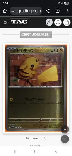 Pikachu 2024 Pokemon SV Japanese Summer Is Here! #216/SV-P Reverse Holo-Promo - Image 3