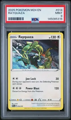 2025 POKEMON M24 EN-MCDONALD'S COLL #014 RAYQUAZA PSA 9 - Image 1