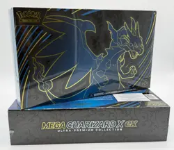 Lot of (2) Pokemon TCG Mega Charizard X ex Ultra Premium Collection Boxes UPC - Image 1