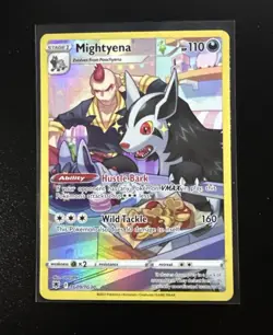 Pokemon TCG Astral Radiance Trainer Gallery Mightyena Holo Card TG09/TG30 - Image 1