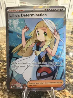 Lillie's Determination 169/132 Me01: Mega Evolution Holo Pokemon TCG - Image 1