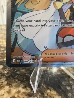Lillie's Determination 169/132 Me01: Mega Evolution Holo Pokemon TCG - Image 5