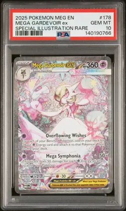Pokemon Mega Gardevoir ex Mega Evolution Special Illustration Rare #178 PSA 10 - Image 1