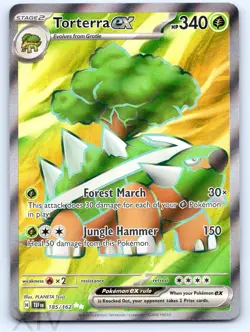 Torterra ex 185/162 Pokemon Temporal Forces Ultra Rare - Image 1