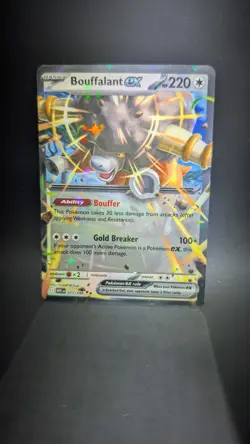 Buffalant Ex 77 Double Rare Card Pokemon White Flare Near Mint Condition - Image 1