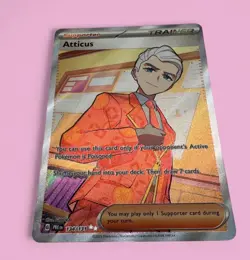 Atticus 134/131 Pokemon TCG Prismatic Evolutions Full Art Ultra Rare NM - Image 2