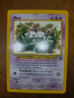 Pokemon Mew Card 47 Promo Black Star Wizards of the Coast Near Mint - Image 1