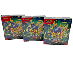 Lot of (3) Pokemon TCG SWSH Crown Zenith Booster Bundles SEALED - Image 1
