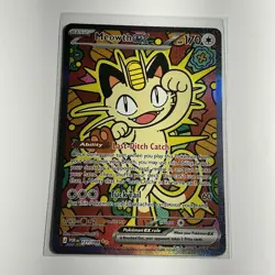 Meowth ex 121/088 Perfect Order Holo Mint Special Illustration Rare Pokemon - Image 1