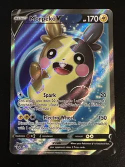Morpeko V 190/202 Pokemon Sword & Shield Base Set Ultra Rare Full Art Damage - Image 1