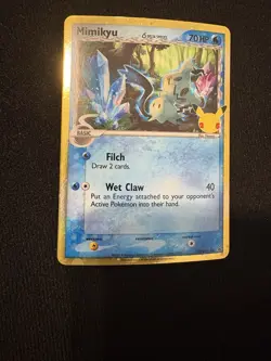 Mimikyu SWSH136 Pokemon Celebrations 25th Anniversary Black Star Promo NM - Image 1
