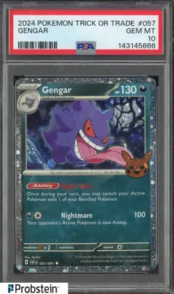 2024 Pokemon Trick or Trade #057 Gengar PSA 10 GEM MINT - Image 1