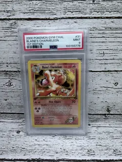 2000 POKEMON GYM CHALLENGE 1ST ED #31 BLAINE'S CHARMELEON PSA 9 Vintage - Image 1