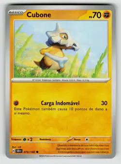 Cubone 72/142 Stellar Crown 2024 Regular Portuguese - Image 1