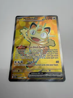 Pokemon TCG Phantasmal Flames/ Perfect Order Meowth EX Full art/double rare - Image 2