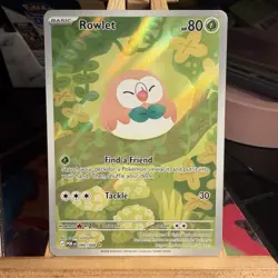 Rowlet 090/088 Perfect Order Illustration Rare Full Art Holo Pokemon TCG MINT - Image 1