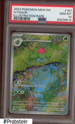 2023 Pokemon MEW EN Special Illustration Rare #167 Ivysaur PSA 10 GEM MINT - Image 1