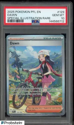2025 Pokemon PFL EN Special Illustration Rare #129 Dawn PSA 10 GEM MINT - Image 1