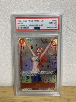 PSA10 Nami Comic Parallel The Best One Piece Card Game Limited Promo - Image 1