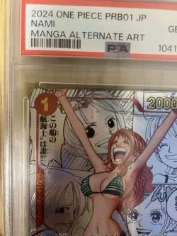 PSA10 Nami Comic Parallel The Best One Piece Card Game Limited Promo - Image 3