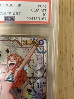 PSA10 Nami Comic Parallel The Best One Piece Card Game Limited Promo - Image 4