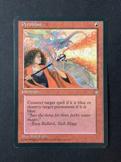 MTG Ice Age #213 Pyroblast LP Common - Image 1