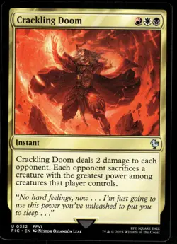 1x Crackling Doom - Commander: FINAL FANTASY - NM - MTG - Image 1