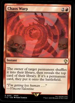 1x Chaos Warp - Commander: FINAL FANTASY - NM - MTG - Image 1