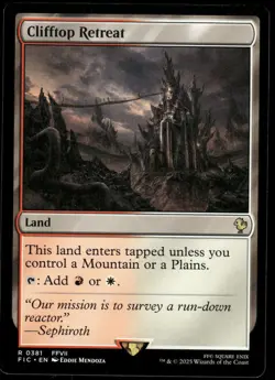 1x Clifftop Retreat - Commander: FINAL FANTASY - NM - MTG - Image 1