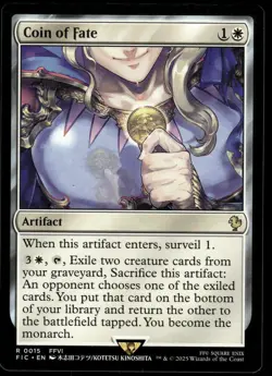 1x Coin of Fate - Commander: FINAL FANTASY - NM - MTG - Image 1