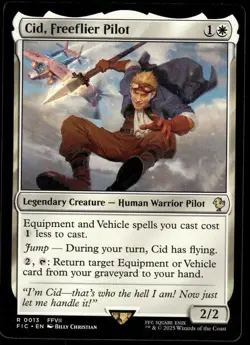 1x Cid, Freeflier Pilot - Commander: FINAL FANTASY - NM - MTG - Image 1