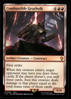 1x Combustible Gearhulk - Commander: FINAL FANTASY - NM - MTG - Image 1