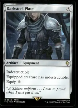 1x Darksteel Plate - Commander: FINAL FANTASY - NM - MTG - Image 1
