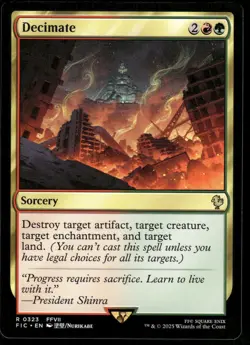 1x Decimate - Commander: FINAL FANTASY - NM - MTG - Image 1