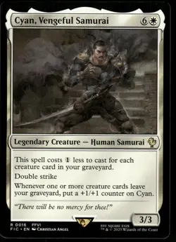 1x Cyan, Vengeful Samurai - Commander: FINAL FANTASY - NM - MTG - Image 1