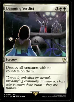1x Damning Verdict - Commander: FINAL FANTASY - NM - MTG - Image 1