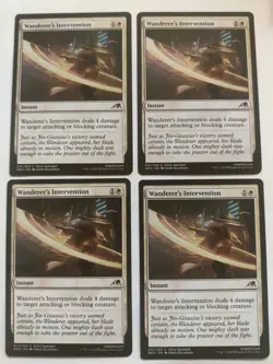 Wanderer's Intervention x 4 MTG Kamigawa: Neon Dynasty Regular - Image 1